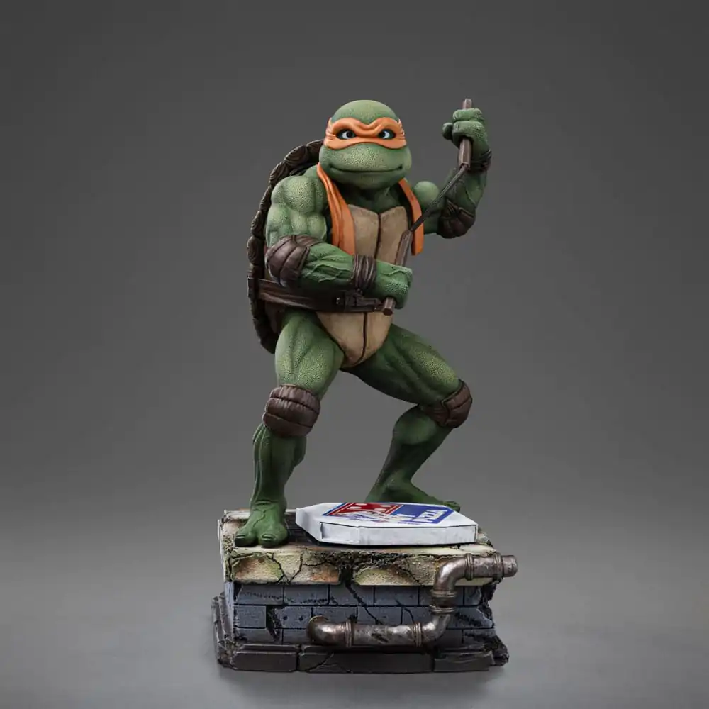 Teenage Mutant Ninja Turtles Art Scale 1/10 Michelangelo szobor figura 19 cm termékfotó