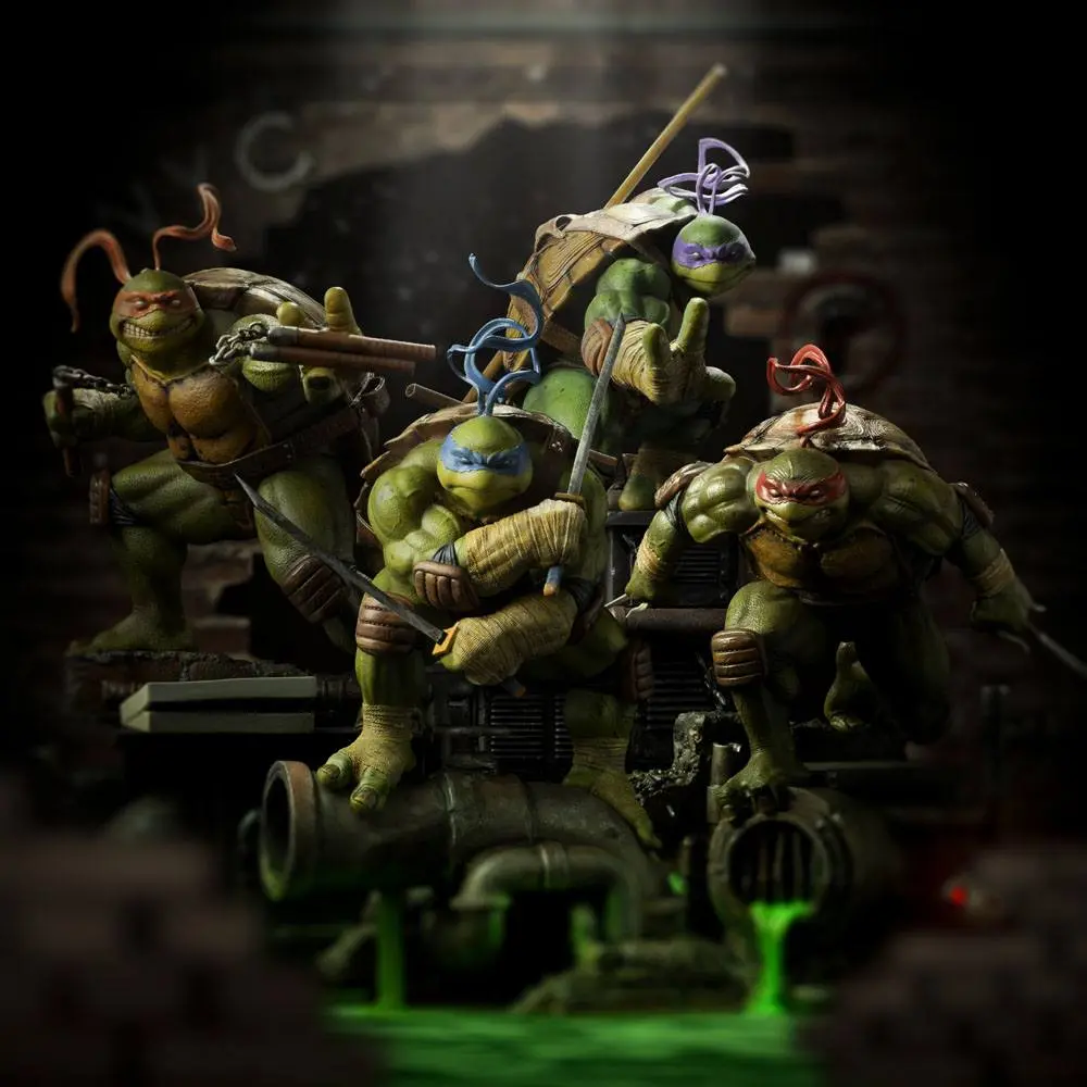 Teenage Mutant Ninja Turtles Art Scale 1/10 Michelangelo szobor figura 25 cm termékfotó