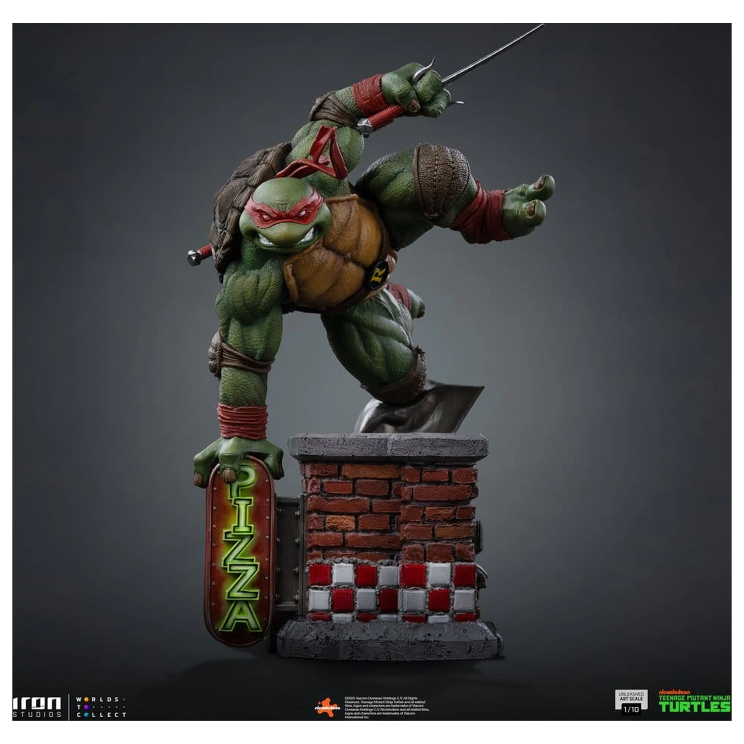 Teenage Mutant Ninja Turtles Art Scale 1/10 Raphael szobor figura 24 cm termékfotó