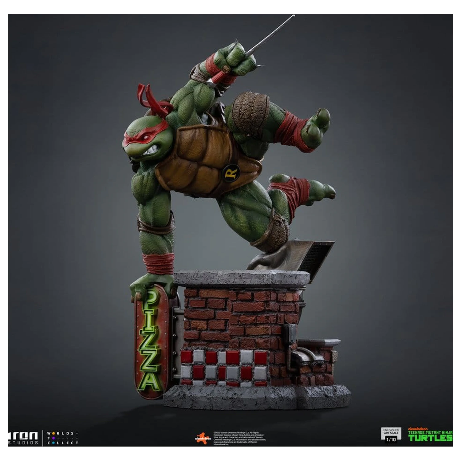 Teenage Mutant Ninja Turtles Art Scale 1/10 Raphael szobor figura 24 cm termékfotó