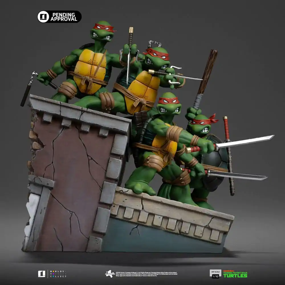 Teenage Mutant Ninja Turtles Art Scale 1/10 Teenage Mutant Ninja Turtles Kevin Eastman Version szobor figura 24 cm termékfotó