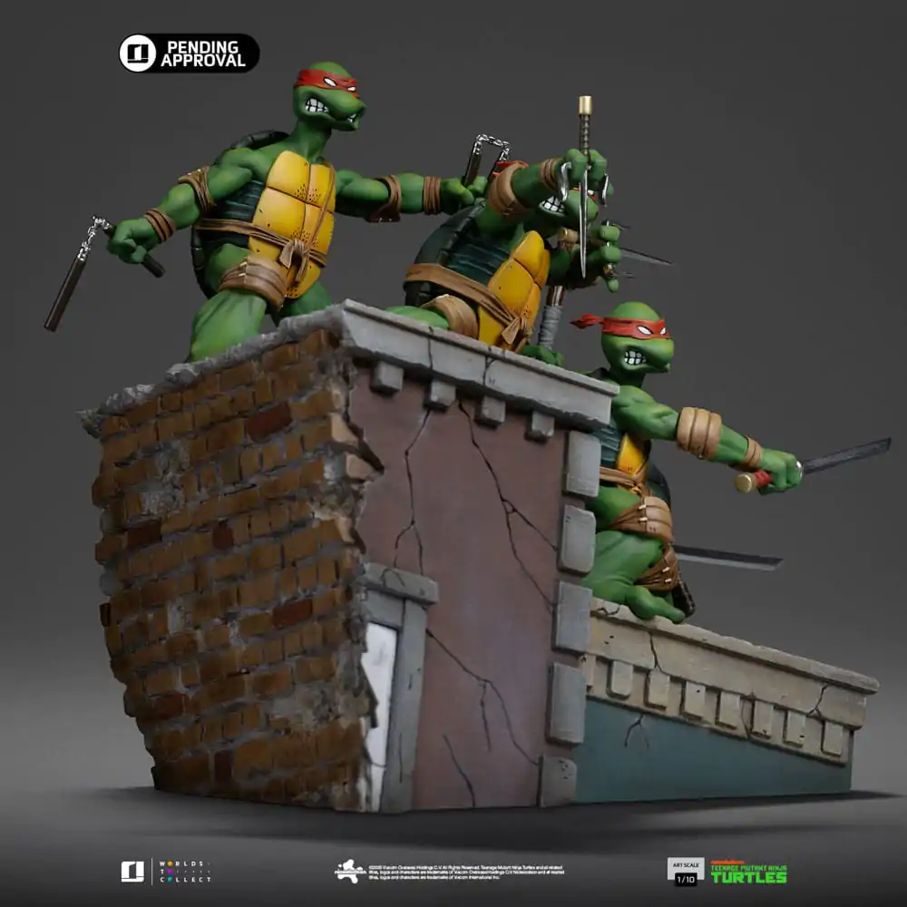 Teenage Mutant Ninja Turtles Art Scale 1/10 Teenage Mutant Ninja Turtles Kevin Eastman Version szobor figura 24 cm termékfotó