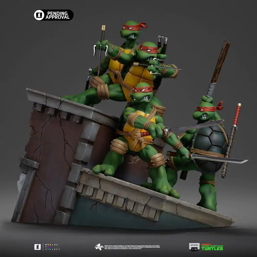Teenage Mutant Ninja Turtles Art Scale 1/10 Teenage Mutant Ninja Turtles Kevin Eastman Version szobor figura 24 cm termékfotó
