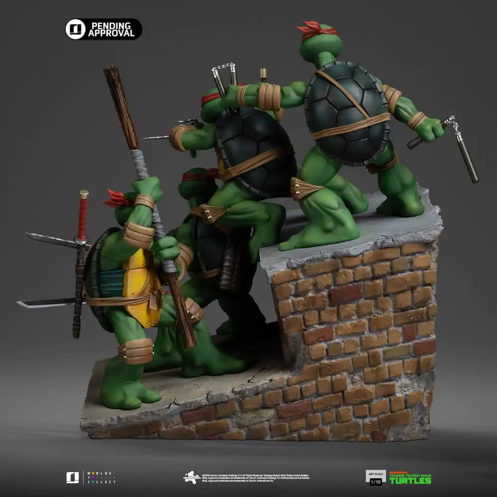 Teenage Mutant Ninja Turtles Art Scale 1/10 Teenage Mutant Ninja Turtles Kevin Eastman Version szobor figura 24 cm termékfotó