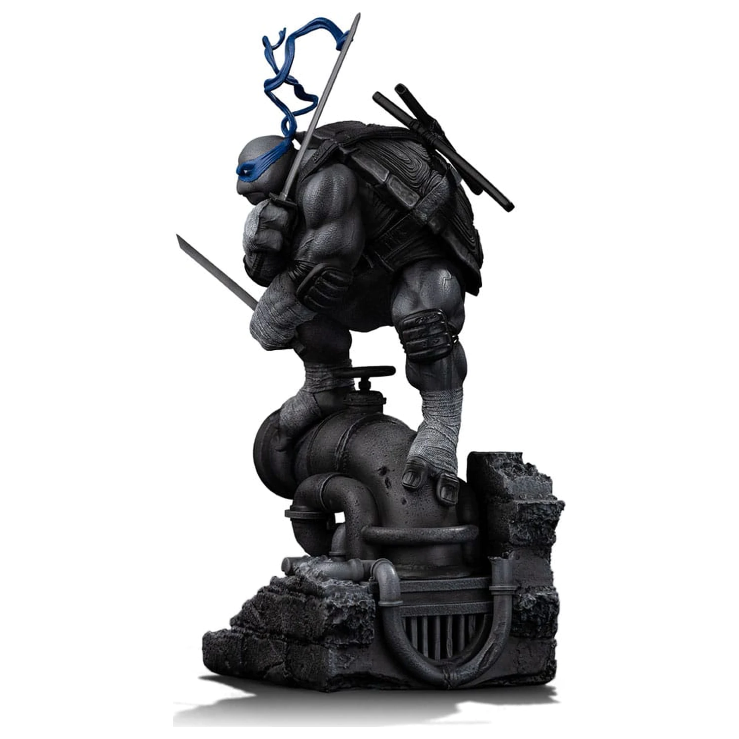 Teenage Mutant Ninja Turtles Art Scale szobor figura 1/10 Leonardo Black and White Variant 26 cm termékfotó