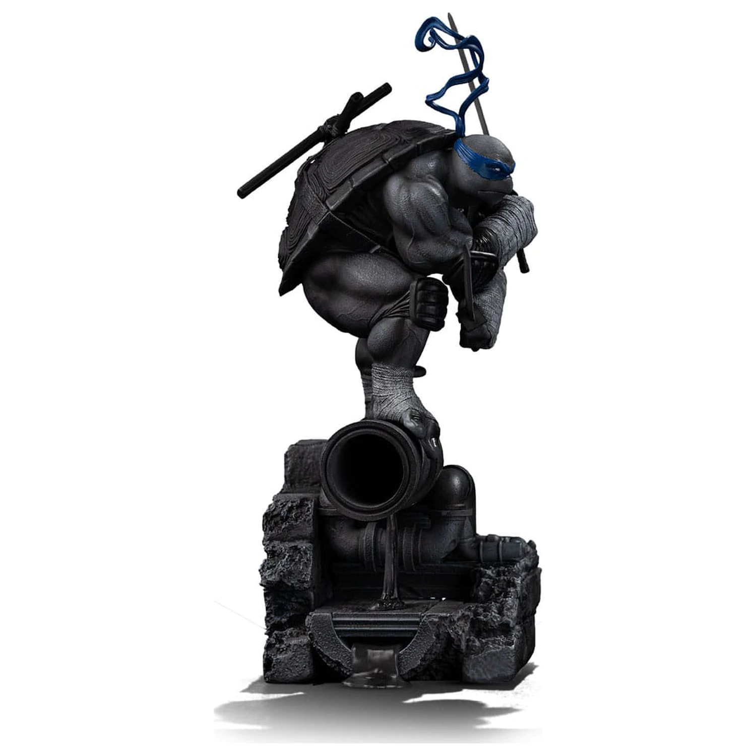 Teenage Mutant Ninja Turtles Art Scale szobor figura 1/10 Leonardo Black and White Variant 26 cm termékfotó