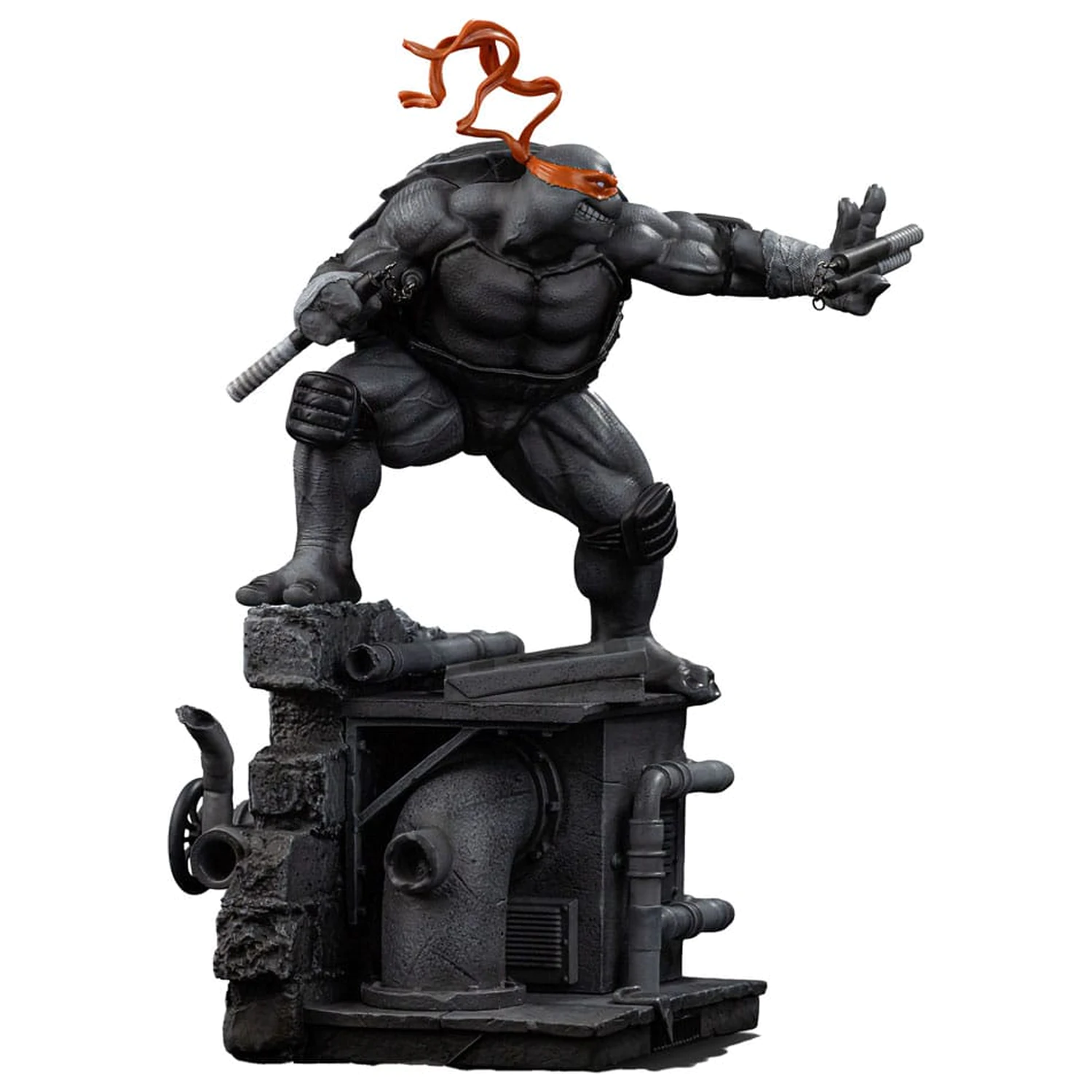 Teenage Mutant Ninja Turtles Art Scale szobor figura 1/10 Michelangelo Black and White Variant 26 cm termékfotó