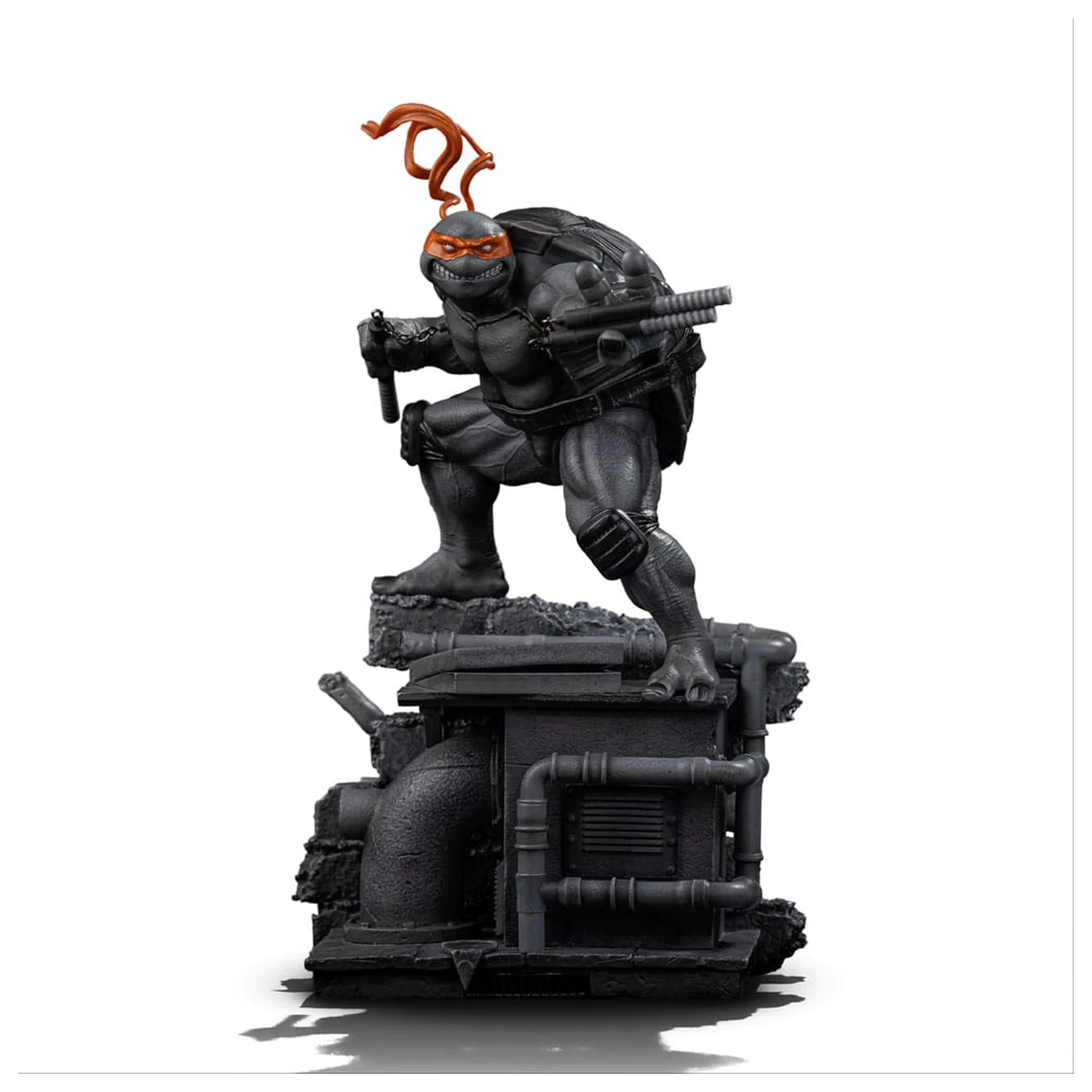 Teenage Mutant Ninja Turtles Art Scale szobor figura 1/10 Michelangelo Black and White Variant 26 cm termékfotó