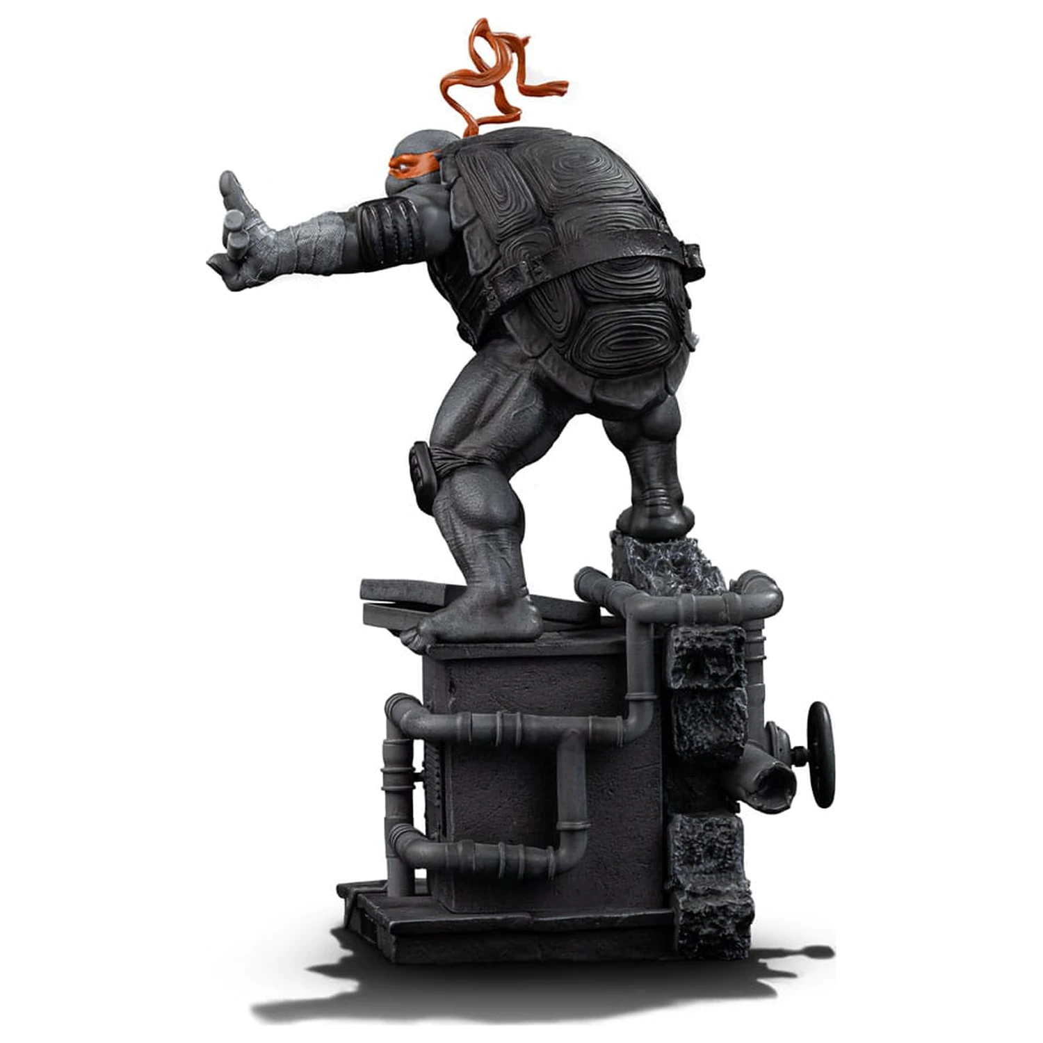 Teenage Mutant Ninja Turtles Art Scale szobor figura 1/10 Michelangelo Black and White Variant 26 cm termékfotó