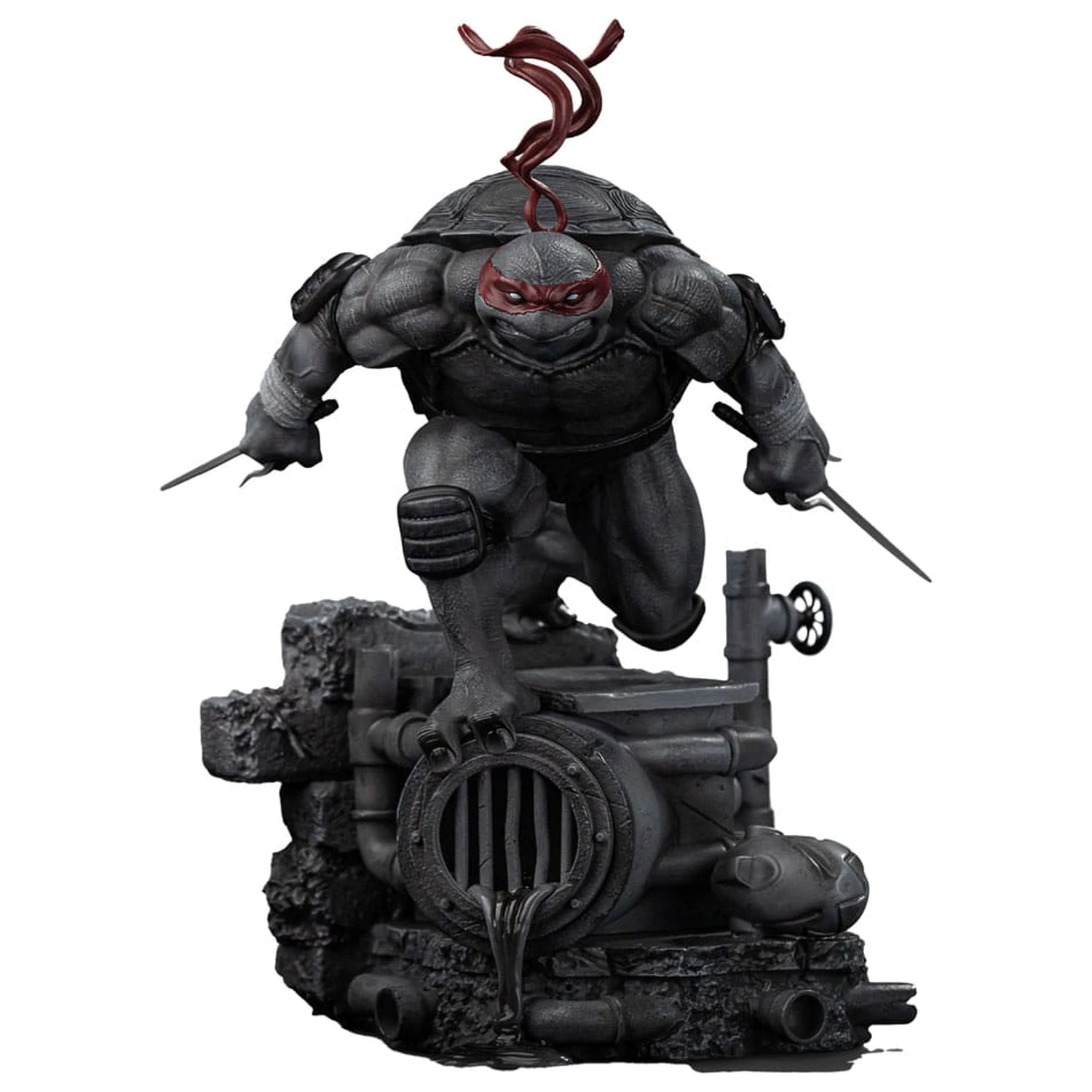 Teenage Mutant Ninja Turtles Art Scale szobor figura 1/10 Raphael Black and White Variant 26 cm termékfotó