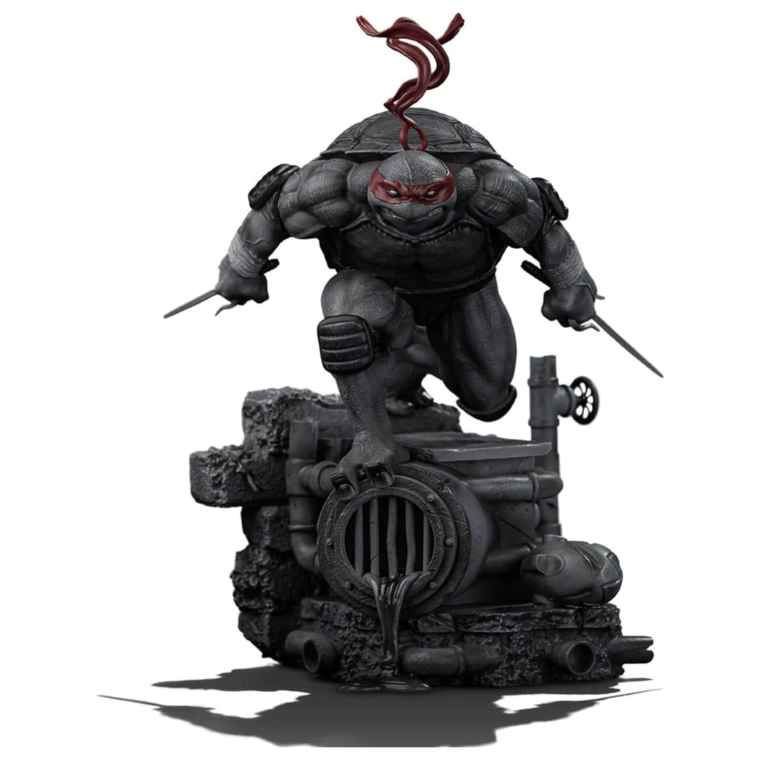 Teenage Mutant Ninja Turtles Art Scale szobor figura 1/10 Raphael Black and White Variant 26 cm termékfotó