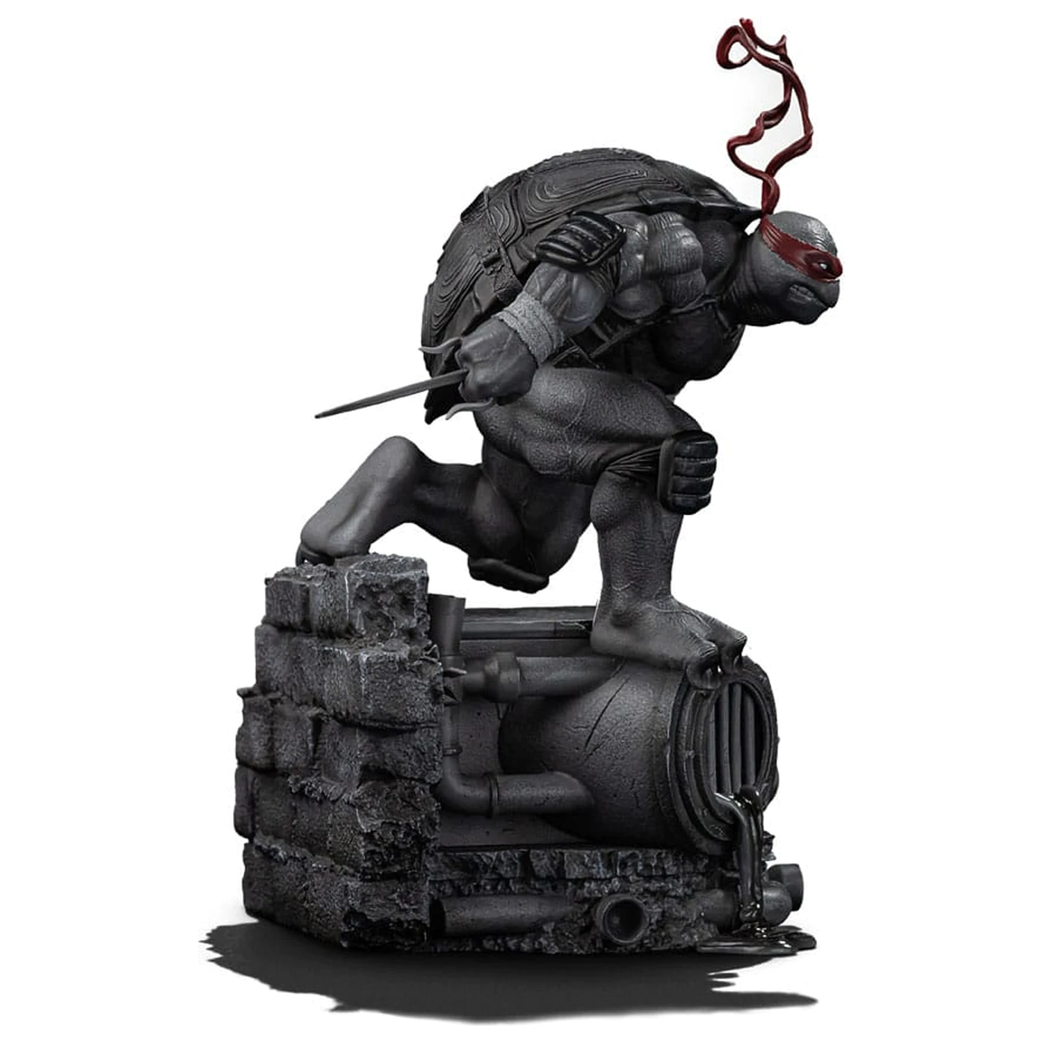 Teenage Mutant Ninja Turtles Art Scale szobor figura 1/10 Raphael Black and White Variant 26 cm termékfotó