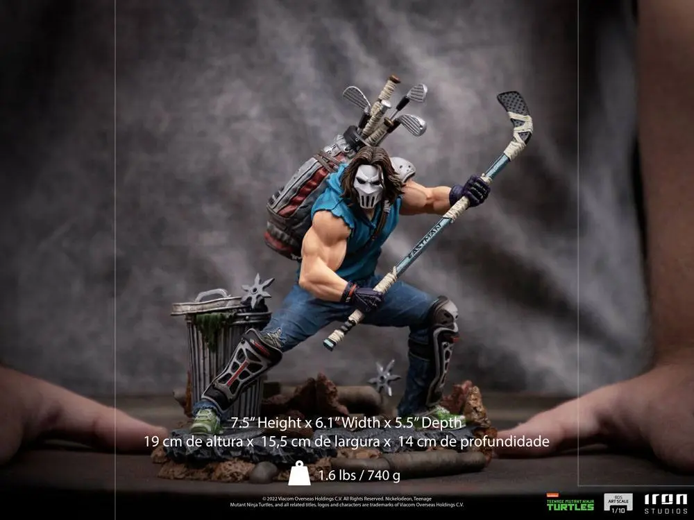 Teenage Mutant Ninja Turtles BDS Art Scale 1/10 Casey Jones szobor figura 19 cm termékfotó