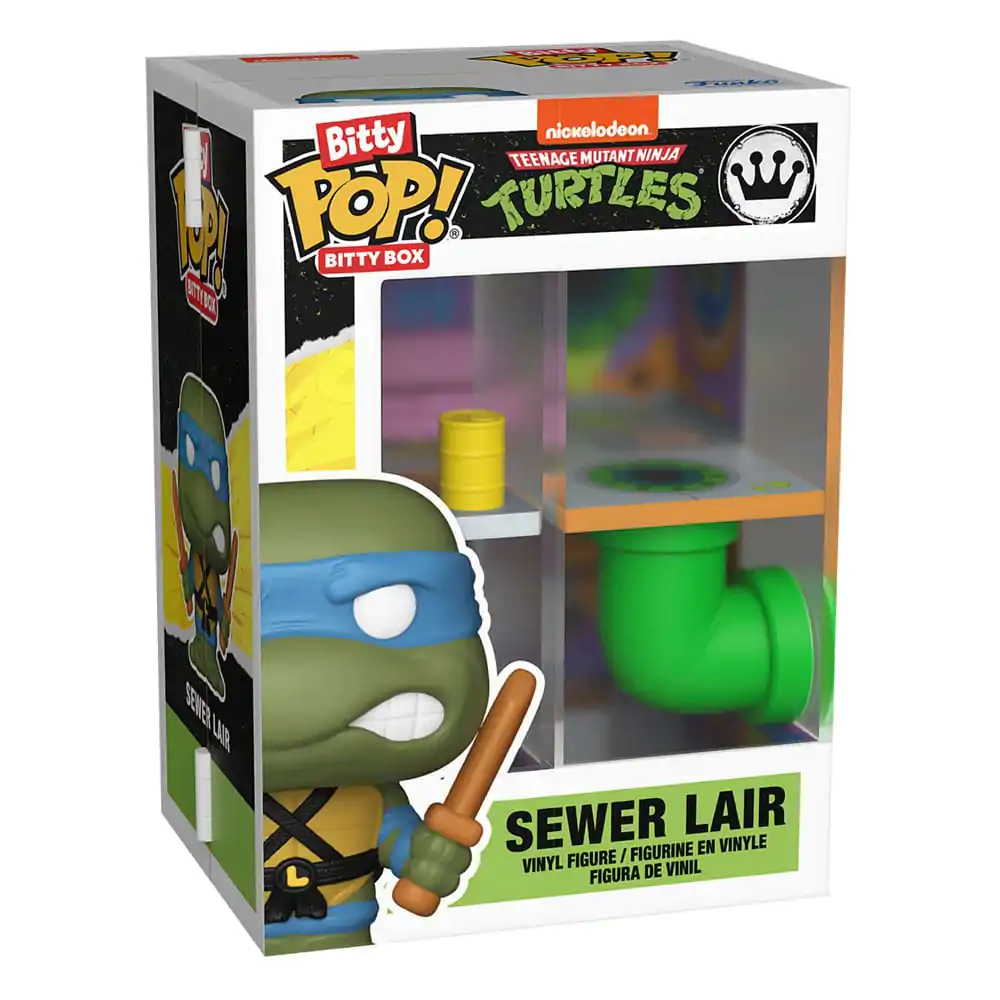 Teenage Mutant Ninja Turtles Bitty Funko POP! Bitty Box Display Sewer Lair figura tartó termékfotó