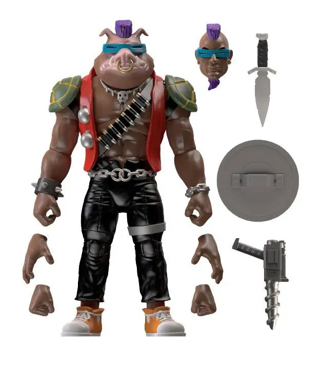 Teenage Mutant Ninja Turtles BST AXN '80s BeBop (Variant Colors) akciófigura 13 cm termékfotó