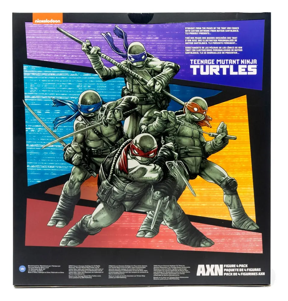Teenage Mutant Ninja Turtles BST AXN Black&amp;White (IDW Comics) 4 db-os akciófigura csomag 13 cm termékfotó