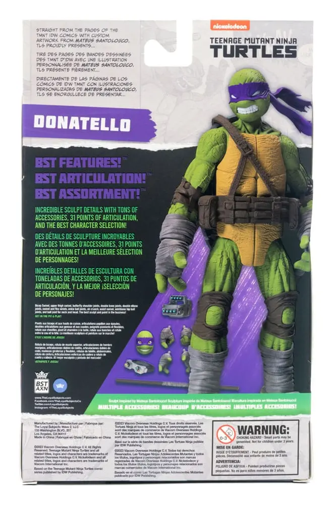 Teenage Mutant Ninja Turtles BST AXN Actionfigur Donatello (IDW Comics) 13 cm termékfotó