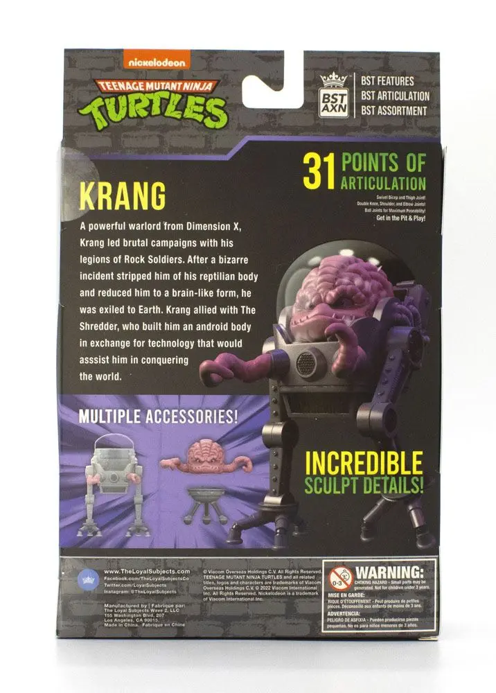 Teenage Mutant Ninja Turtles BST AXN Krang with Bubble Walker akciófigura 13 cm termékfotó