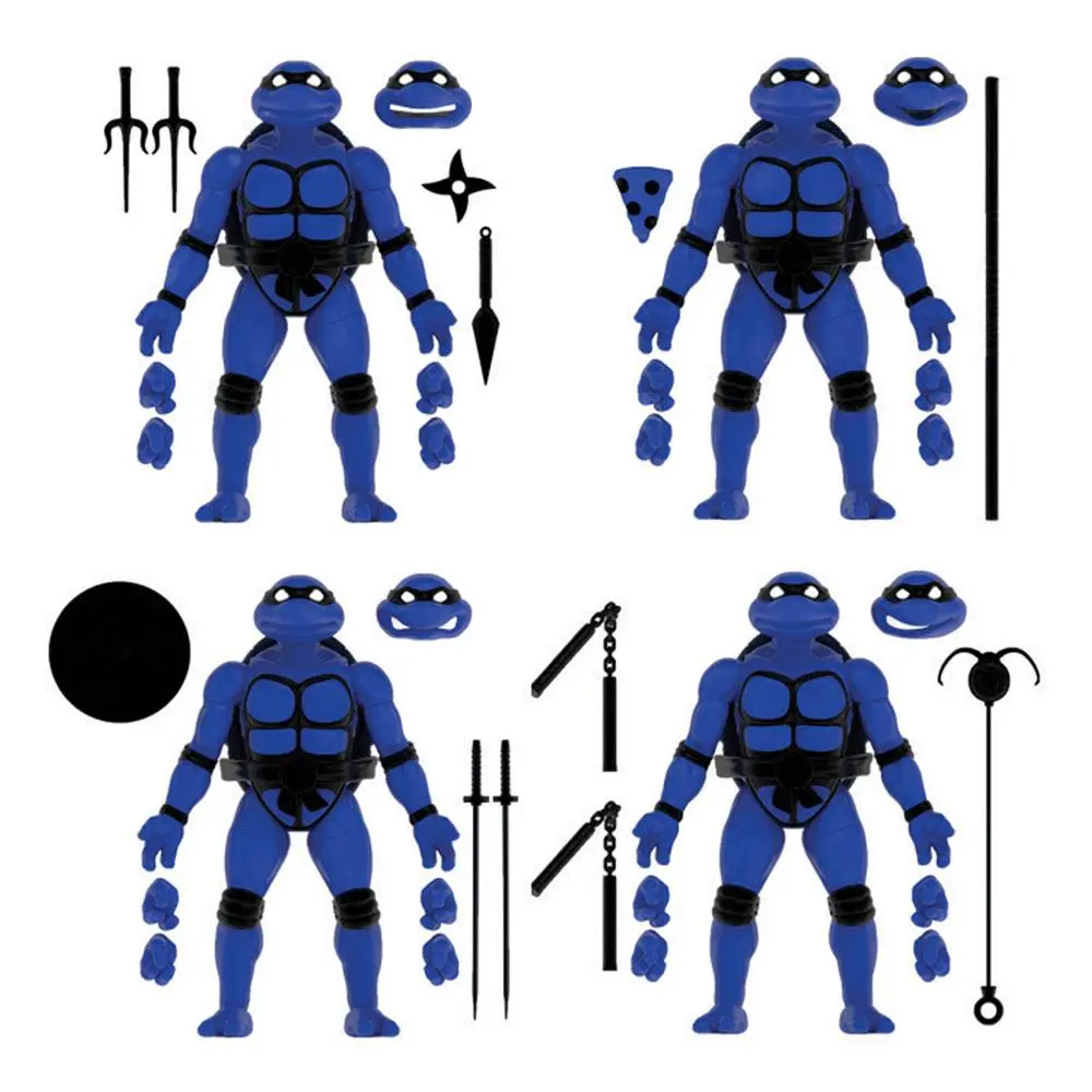 Teenage Mutant Ninja Turtles BST AXN Midnight Turtles SDCC Exkluzív akciófigura csomag 13 cm termékfotó