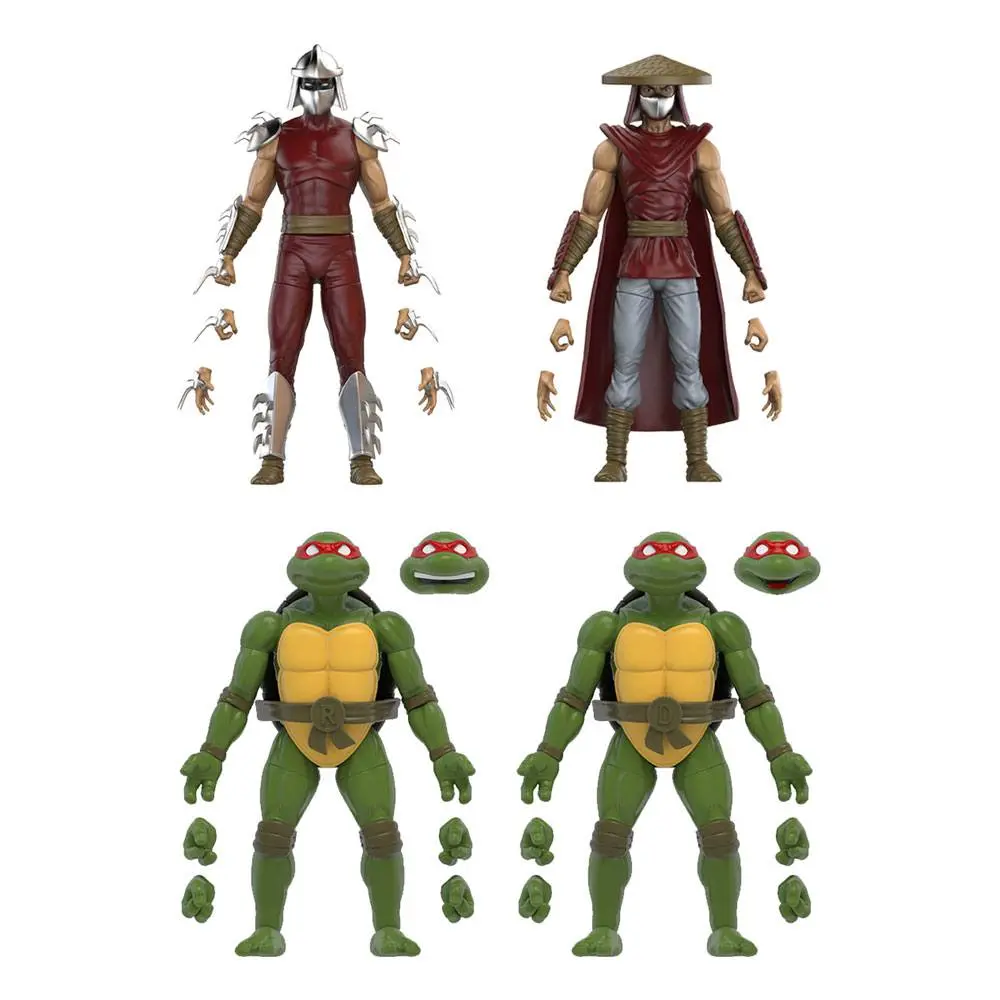 Teenage Mutant Ninja Turtles BST AXN Mirage Comics Shredder & Turtles Exkluzív akciófigura csomag 13 cm termékfotó