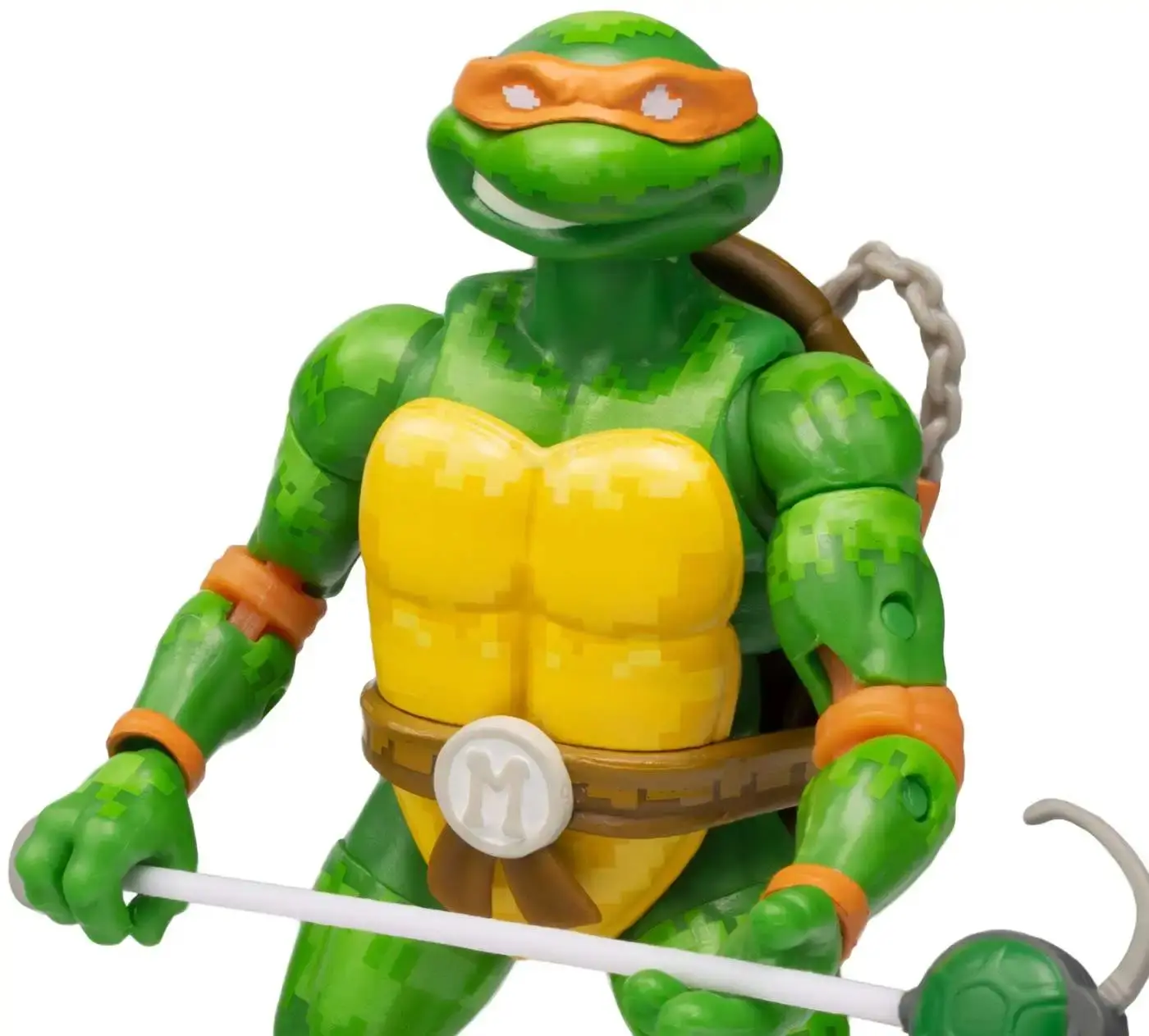 Teenage Mutant Ninja Turtles BST AXN NES 8-Bit Michelangelo Exkluzív akciófigura 13 cm termékfotó