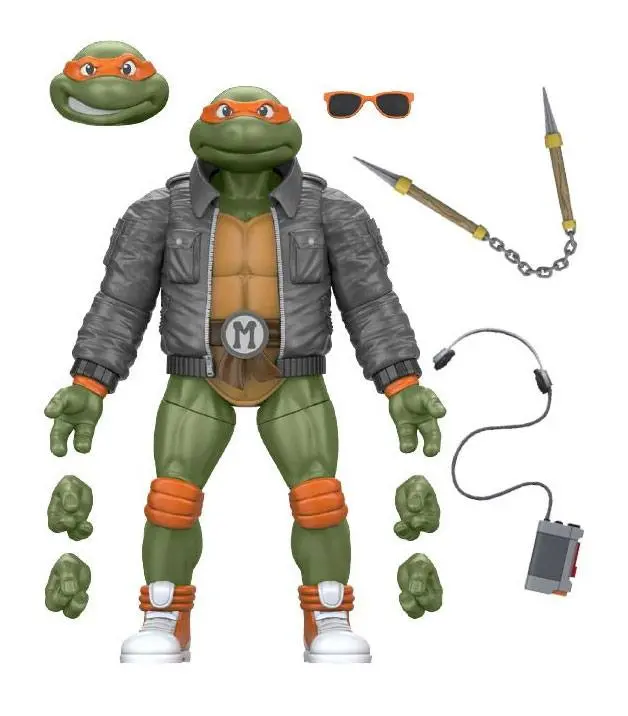 Teenage Mutant Ninja Turtles BST AXN Street Gang Michelangelo akciófigura 13 cm termékfotó
