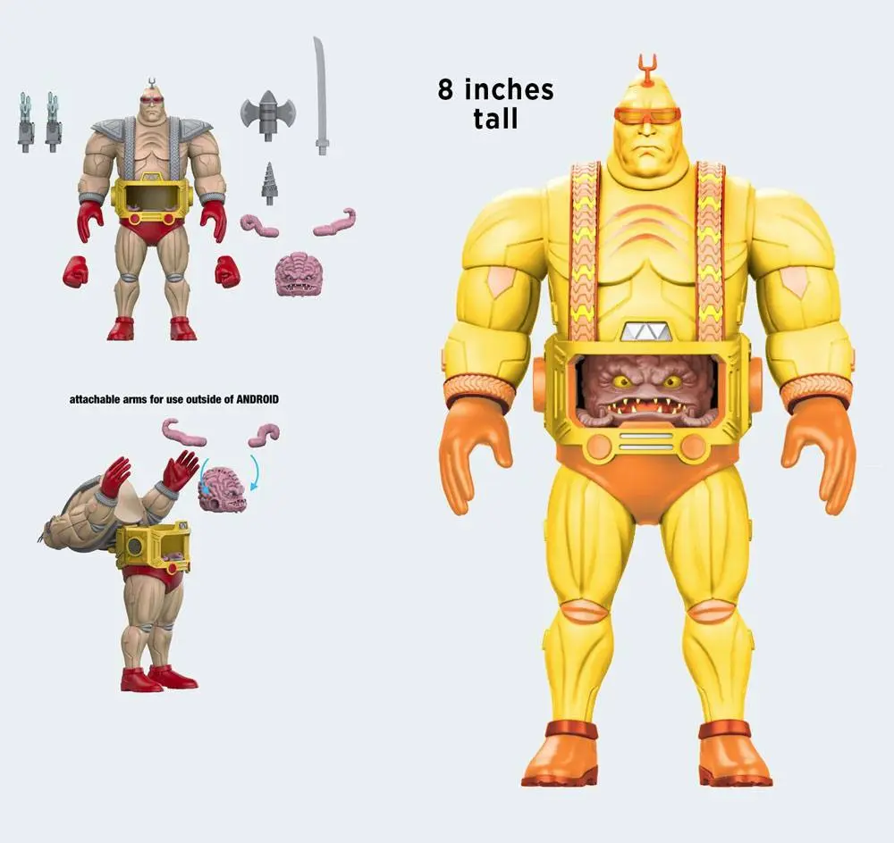 Teenage Mutant Ninja Turtles BST AXN XL Krang with Android Body (Arcade Game Colors) akciófigura 20 cm termékfotó