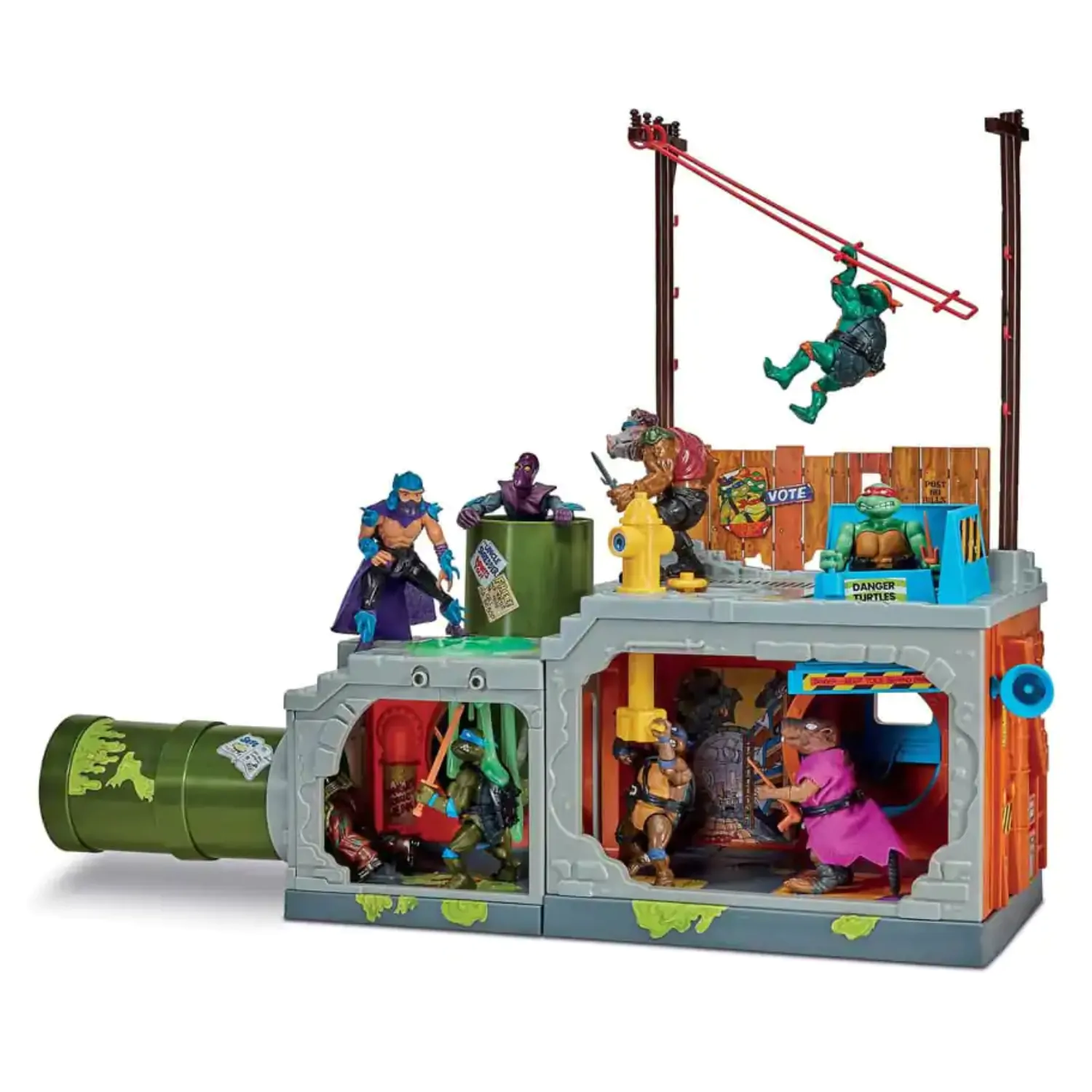Teenage Mutant Ninja Turtles Building Secret Sewer Lid Mutant Module Játékszett 30 cm termékfotó