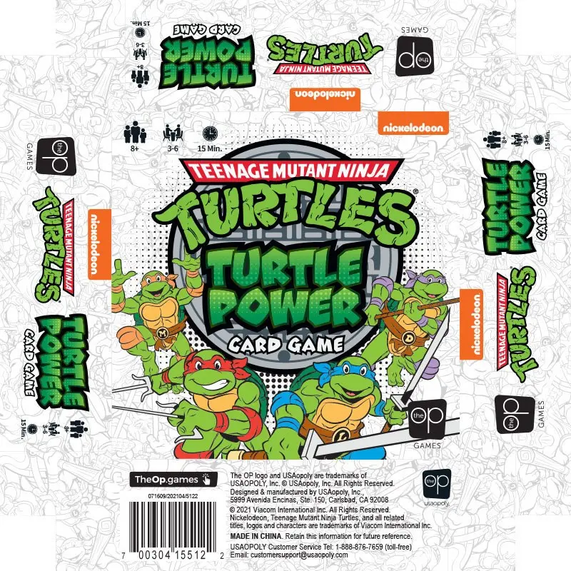Teenage Mutant Ninja Turtles Card Game Turtle Power Card Game Angol nyelvű termékfotó