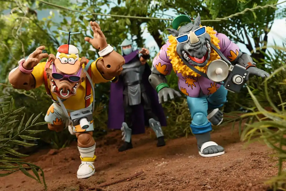 Teenage Mutant Ninja Turtles (Cartoon 1980) Vacation Bebop and Rocksteady 2 db-os akciófigura csomag 18 cm termékfotó