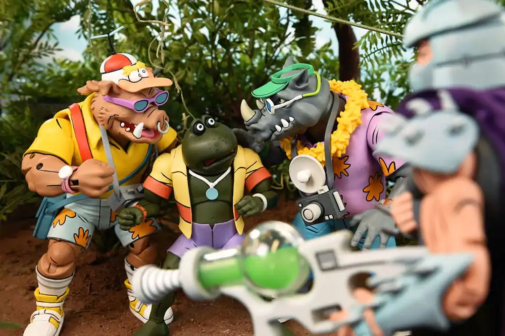 Teenage Mutant Ninja Turtles (Cartoon 1980) Vacation Bebop and Rocksteady 2 db-os akciófigura csomag 18 cm termékfotó