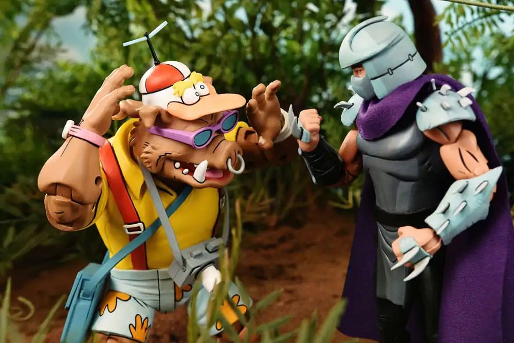 Teenage Mutant Ninja Turtles (Cartoon 1980) Vacation Bebop and Rocksteady 2 db-os akciófigura csomag 18 cm termékfotó