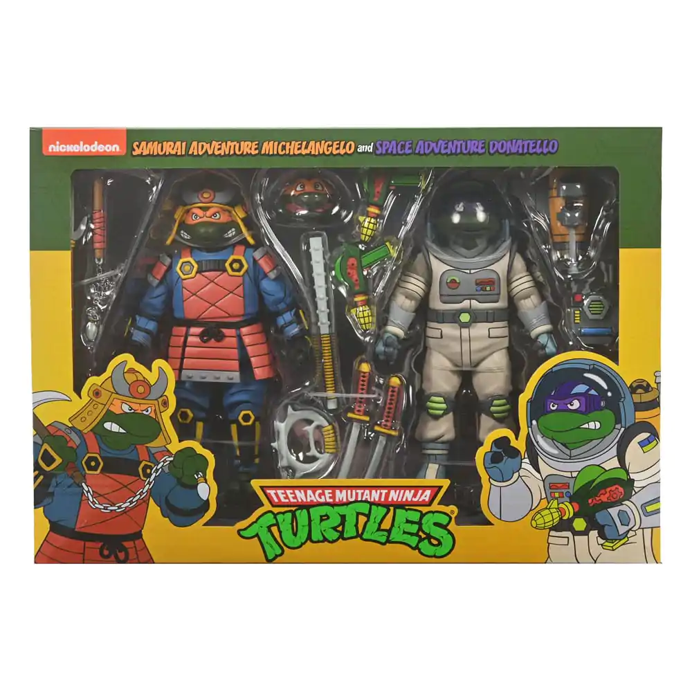 Teenage Mutant Ninja Turtles (Cartoon) 2 Pack Space Adventure & SzamurájTurtles 2 bb-os akciófigura csomag 18 cm termékfotó