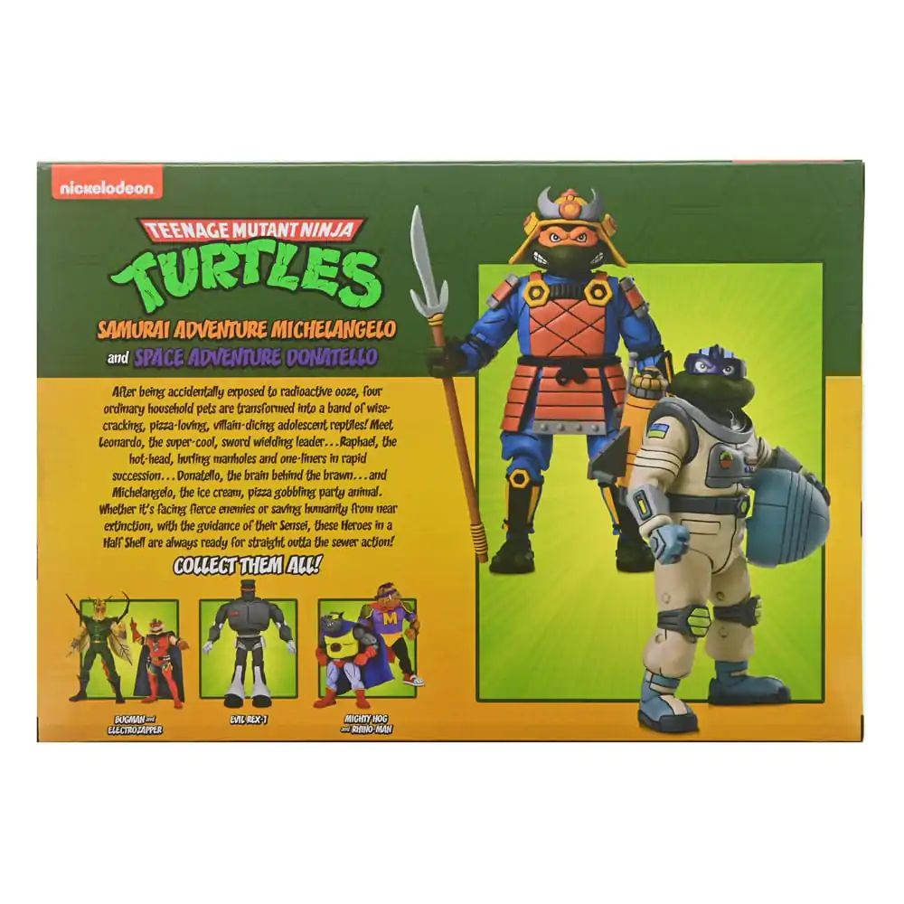 Teenage Mutant Ninja Turtles (Cartoon) 2 Pack Space Adventure & SzamurájTurtles 2 bb-os akciófigura csomag 18 cm termékfotó