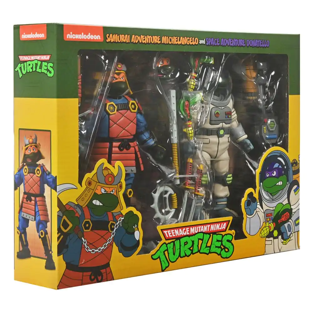 Teenage Mutant Ninja Turtles (Cartoon) 2 Pack Space Adventure & SzamurájTurtles 2 bb-os akciófigura csomag 18 cm termékfotó