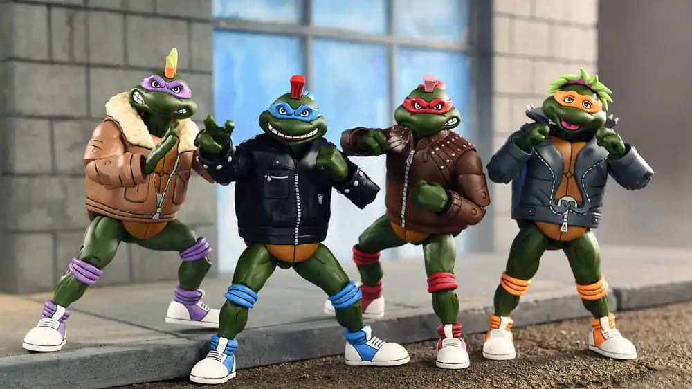 Teenage Mutant Ninja Turtles (Cartoon) Punk Turtles 4 db-os akciófigura csomag 18 cm termékfotó