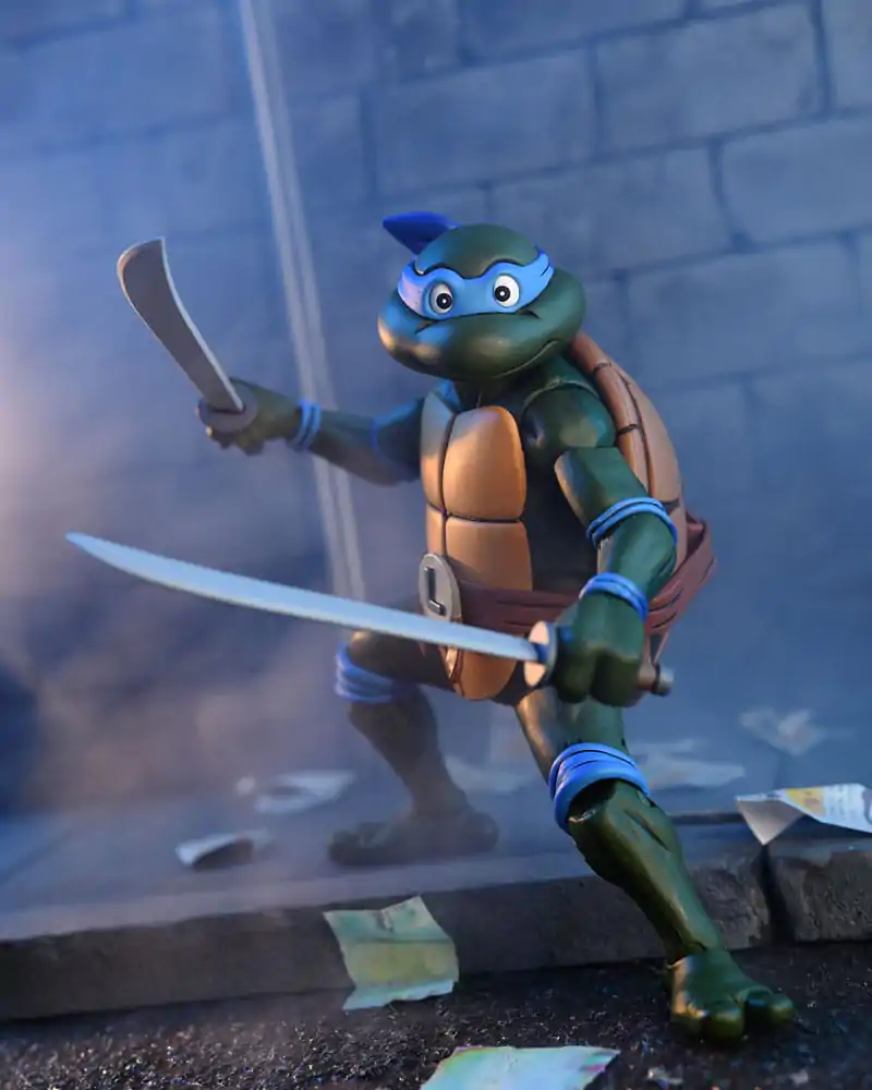 Teenage Mutant Ninja Turtles (Cartoon) Ultimate Leonardo VHS akciófigura 18 cm termékfotó