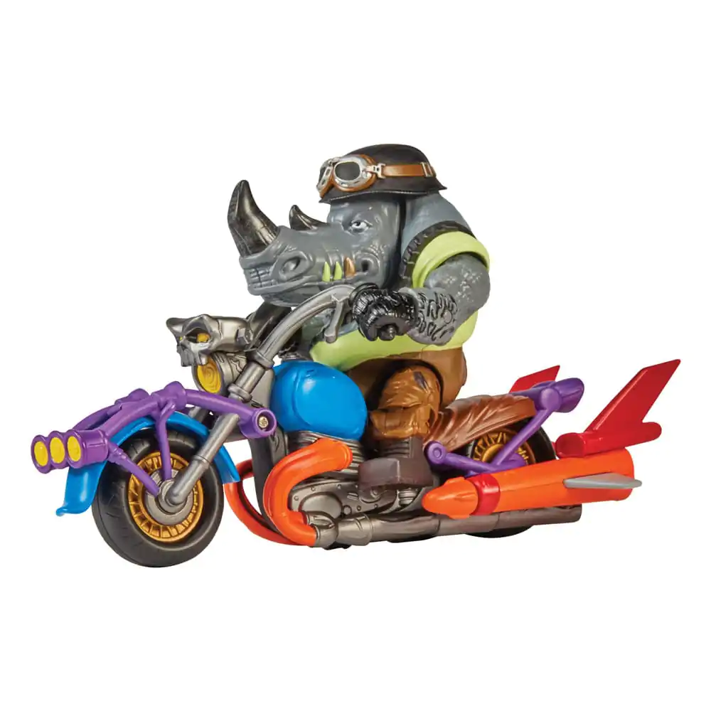 Teenage Mutant Ninja Turtles Chopper mit Rocksteady akciófigura termékfotó