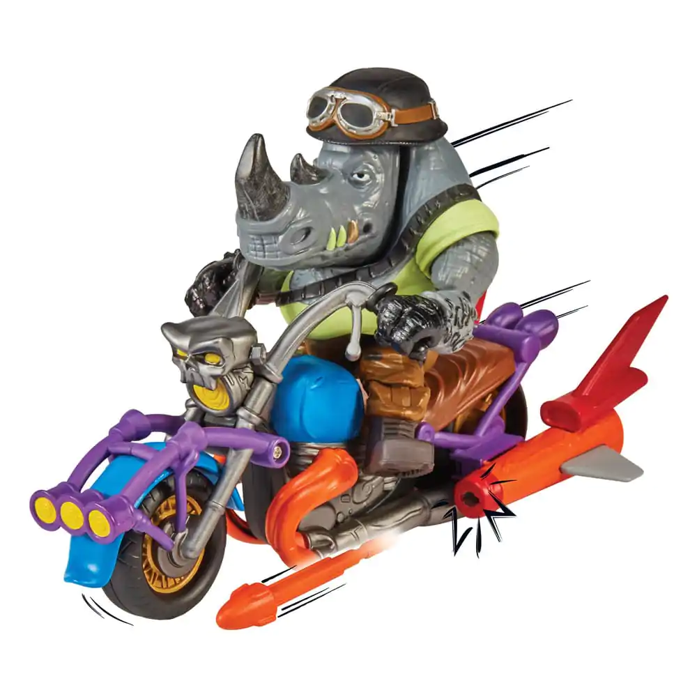 Teenage Mutant Ninja Turtles Chopper mit Rocksteady akciófigura termékfotó