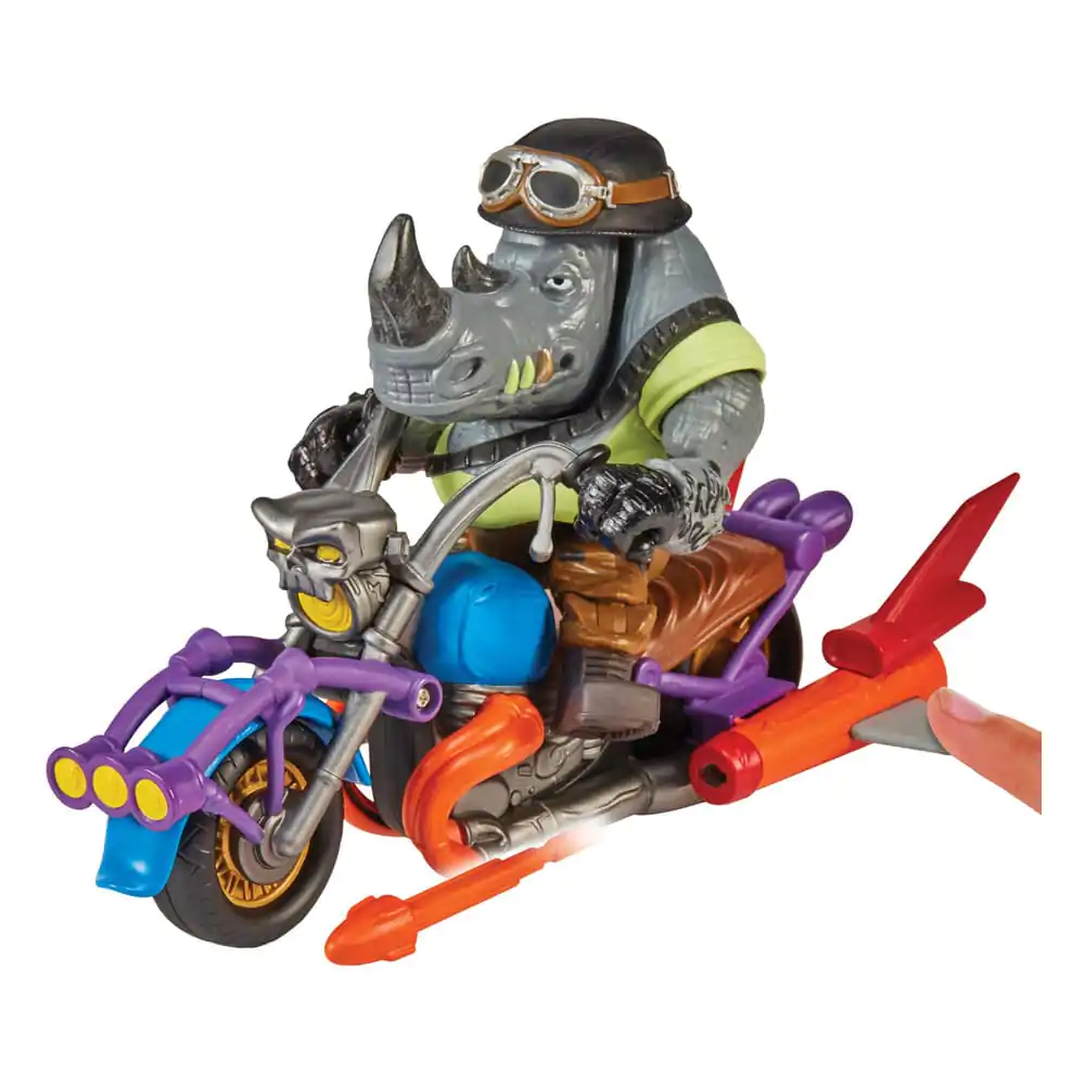 Teenage Mutant Ninja Turtles Chopper mit Rocksteady akciófigura termékfotó