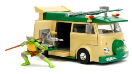 Teenage Mutant Ninja Turtles Diecast Model 1/24 Donatello & Party Wagon termékfotó