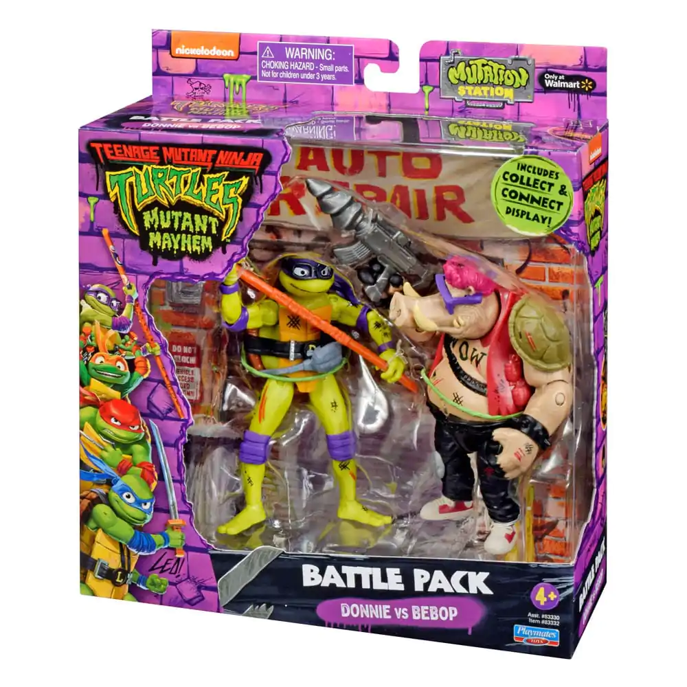 Teenage Mutant Ninja Turtles Donatello vs. Bebop akciófigura 11 cm termékfotó