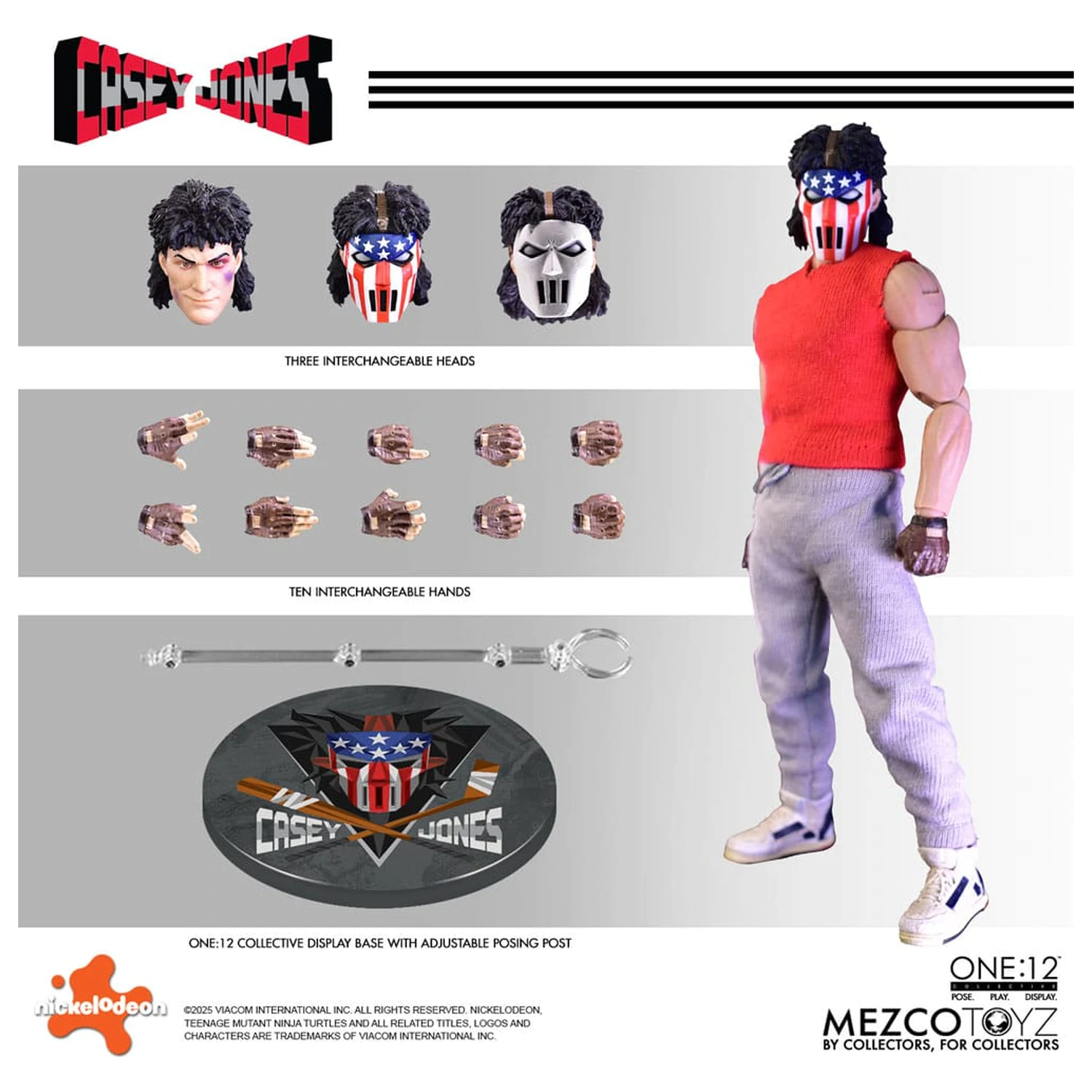 Teenage Mutant Ninja Turtles figura 1/12 Casey Jones 17 cm termékfotó