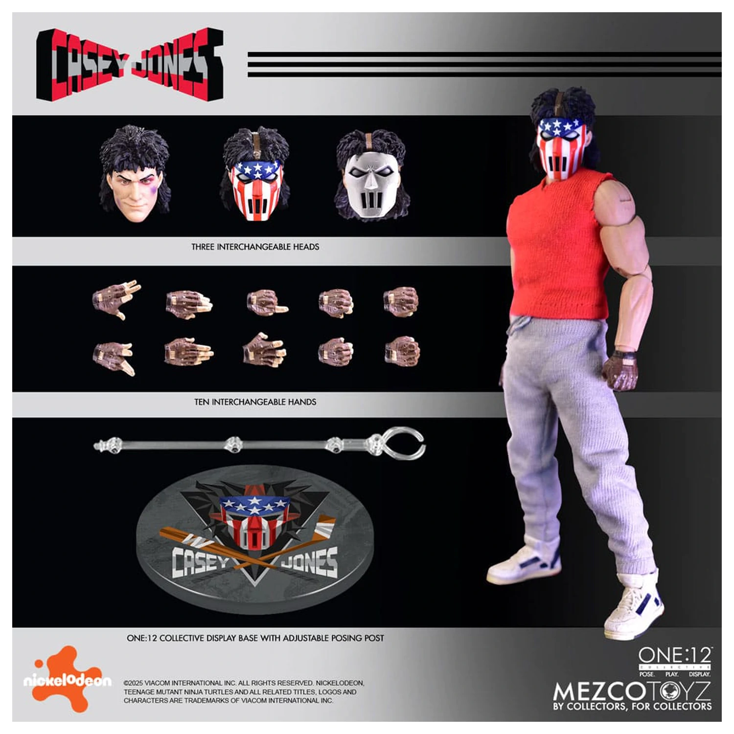 Teenage Mutant Ninja Turtles figura 1/12 Casey Jones 17 cm termékfotó