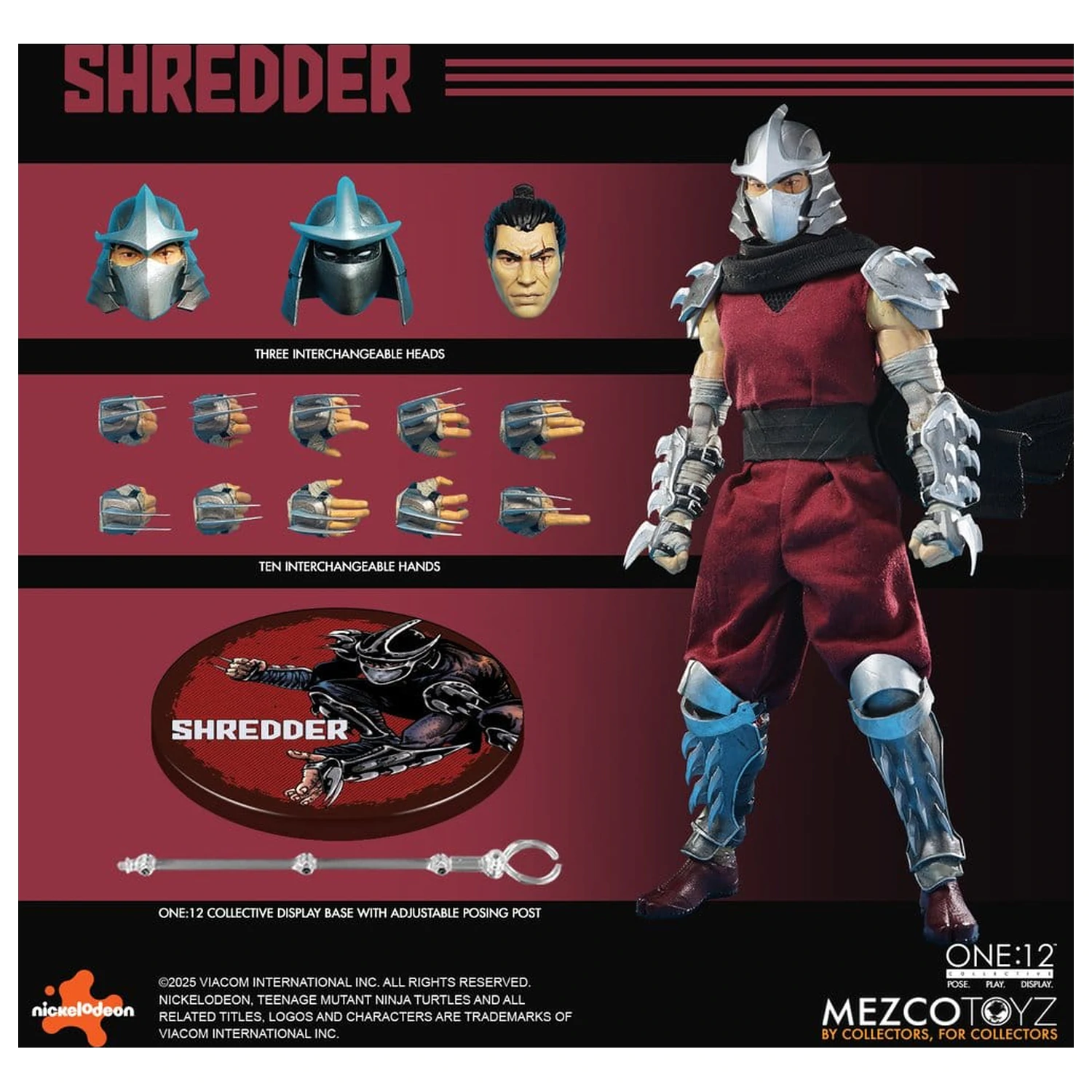 Teenage Mutant Ninja Turtles figura 1/12 Shredder 17 cm termékfotó