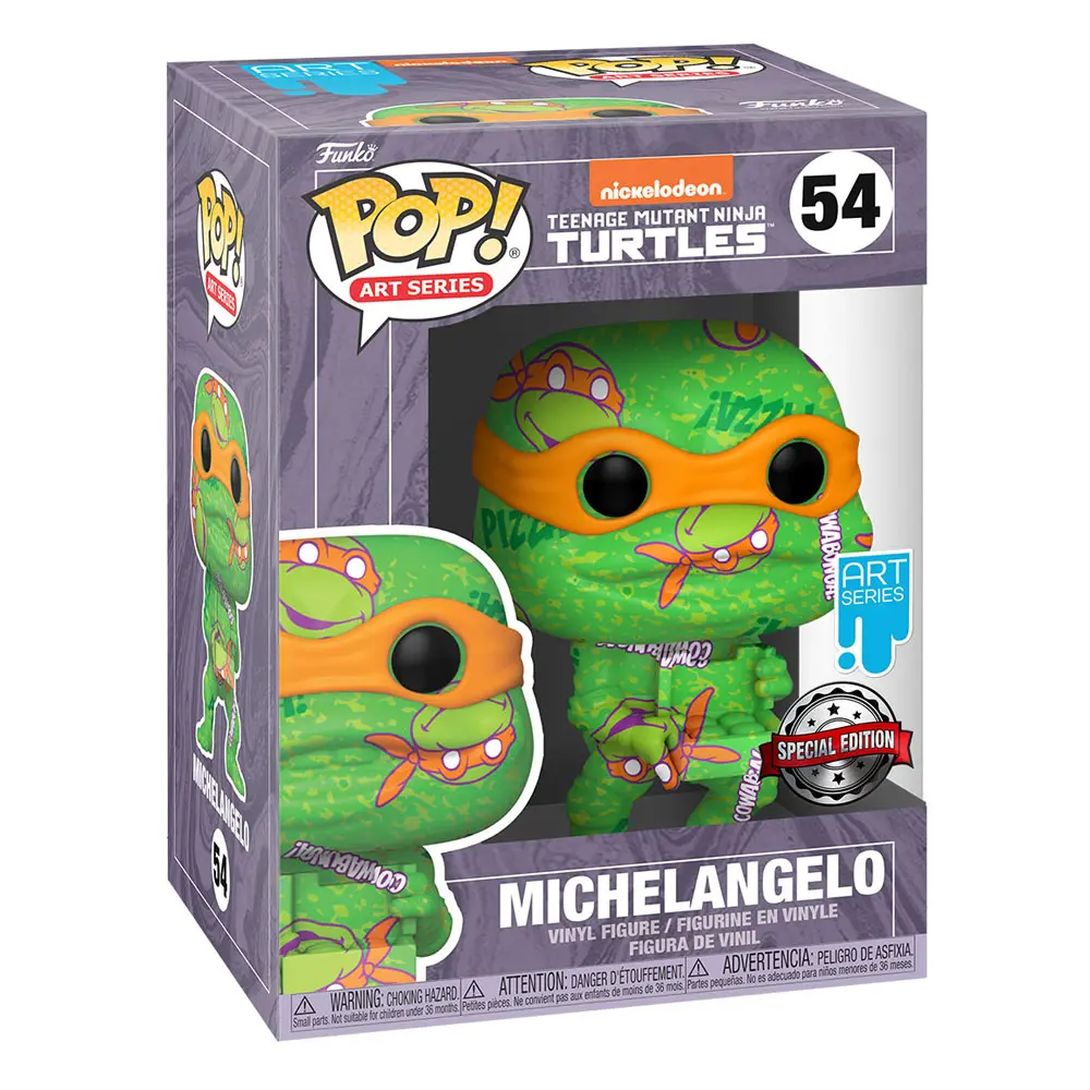 Teenage Mutant Ninja Turtles Funko POP! Artist Series Vinyl figura Michelangelo 9 cm termékfotó