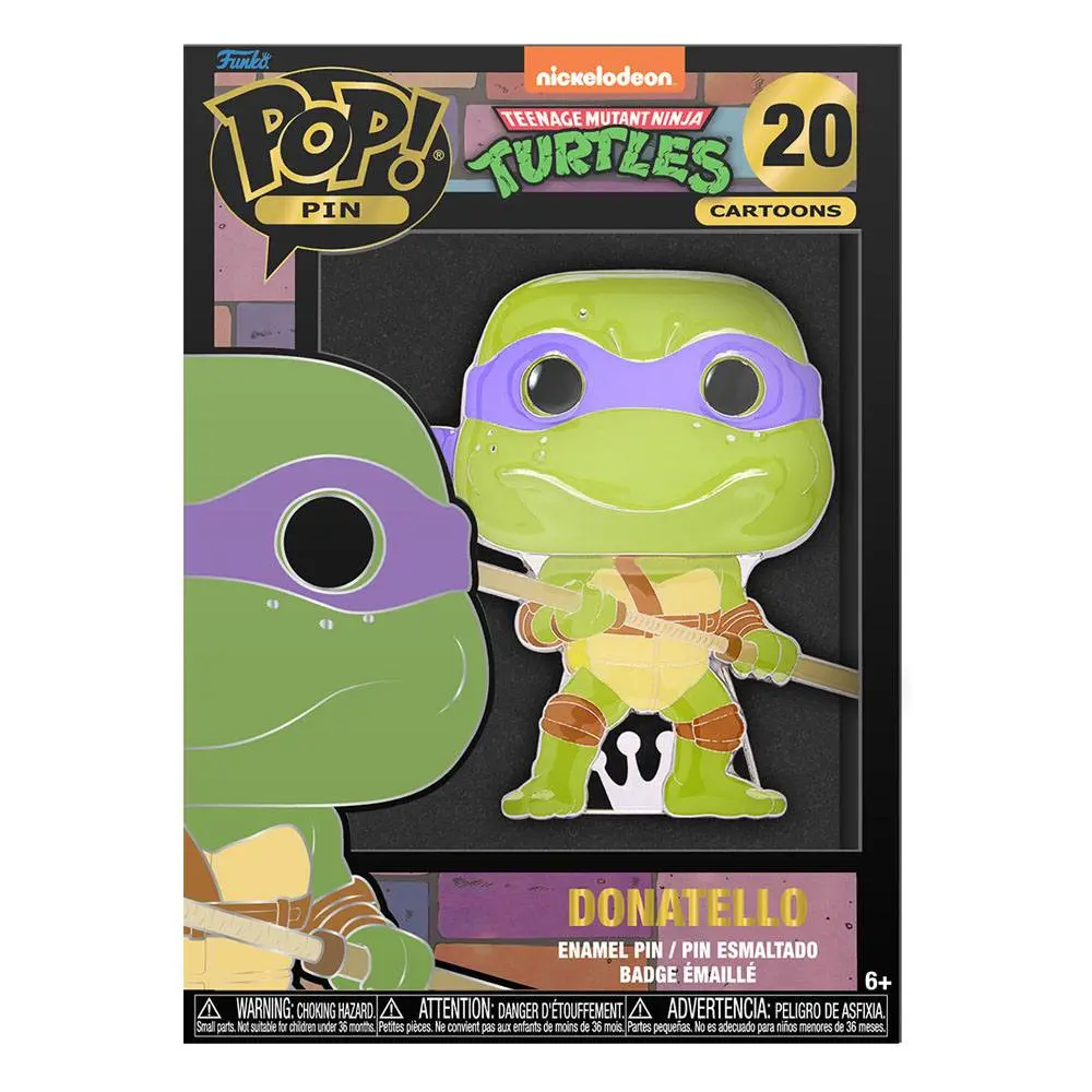 Teenage Mutant Ninja Turtles Funko POP! Enamel Pin Donatello kitűző 10 cm termékfotó