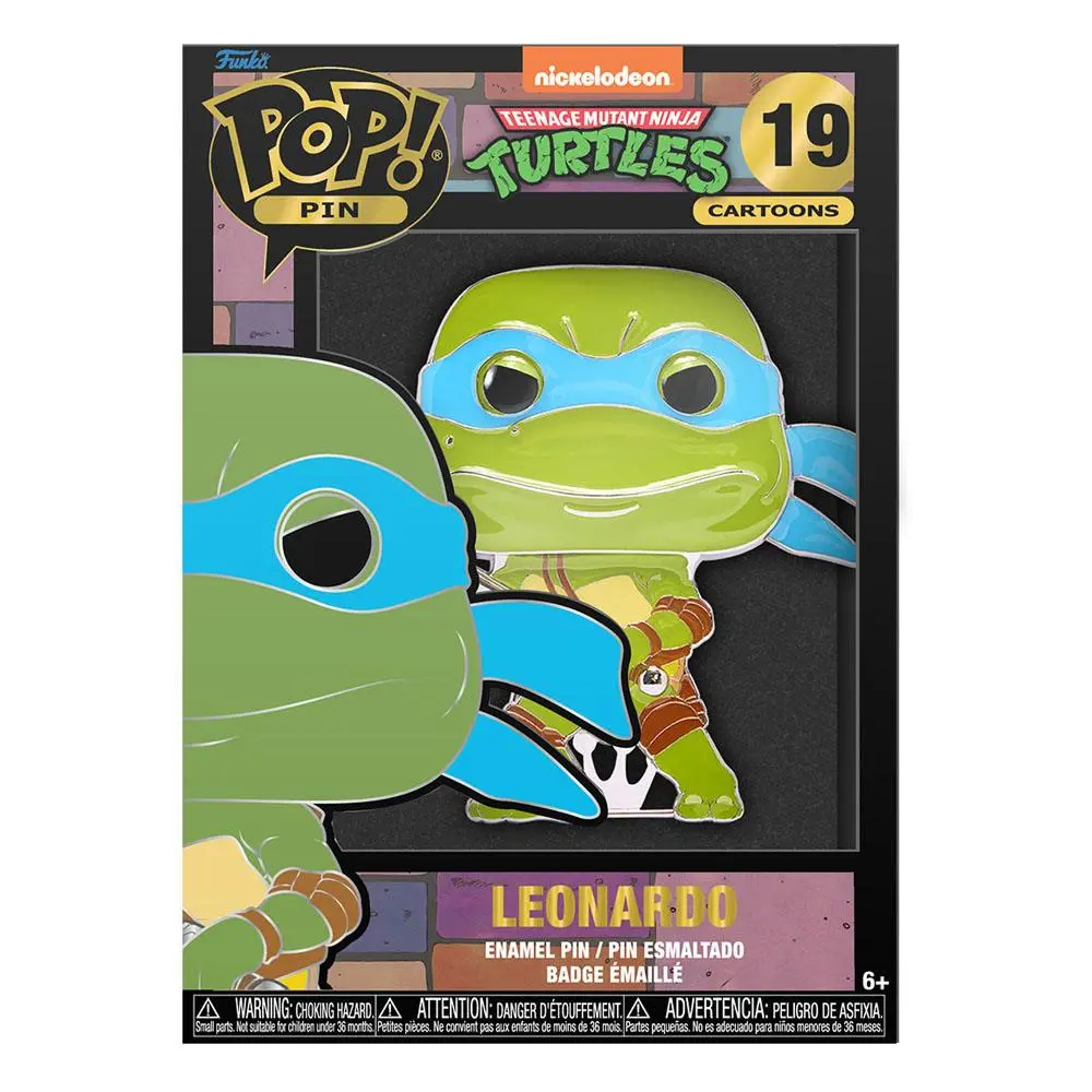 Teenage Mutant Ninja Turtles Funko POP! Enamel Pin Leonardo kitűző 10 cm termékfotó