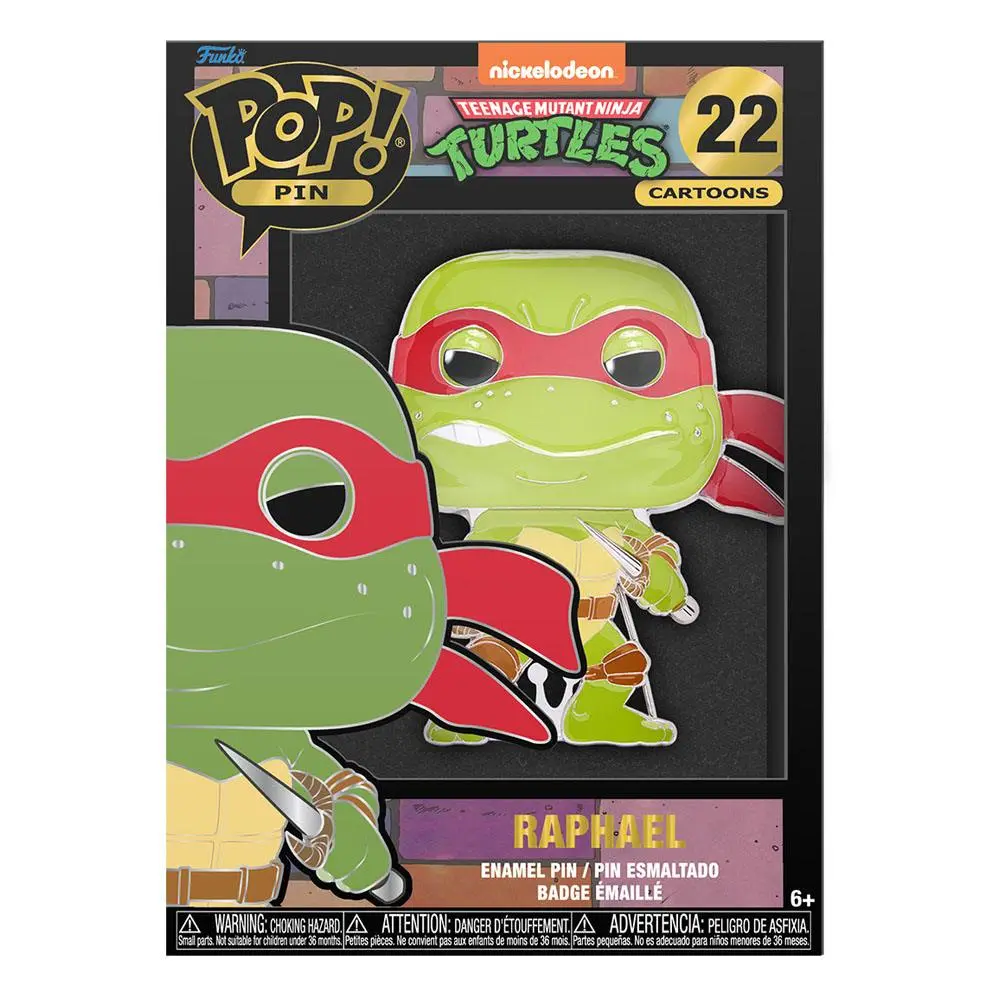 Teenage Mutant Ninja Turtles Funko POP! Enamel Pin Raphael kitűző 10 cm termékfotó