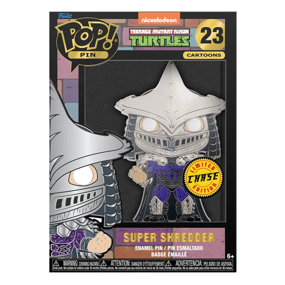 Teenage Mutant Ninja Turtles Funko POP! Enamel Pin Super Shredder kitűző 10 cm termékfotó